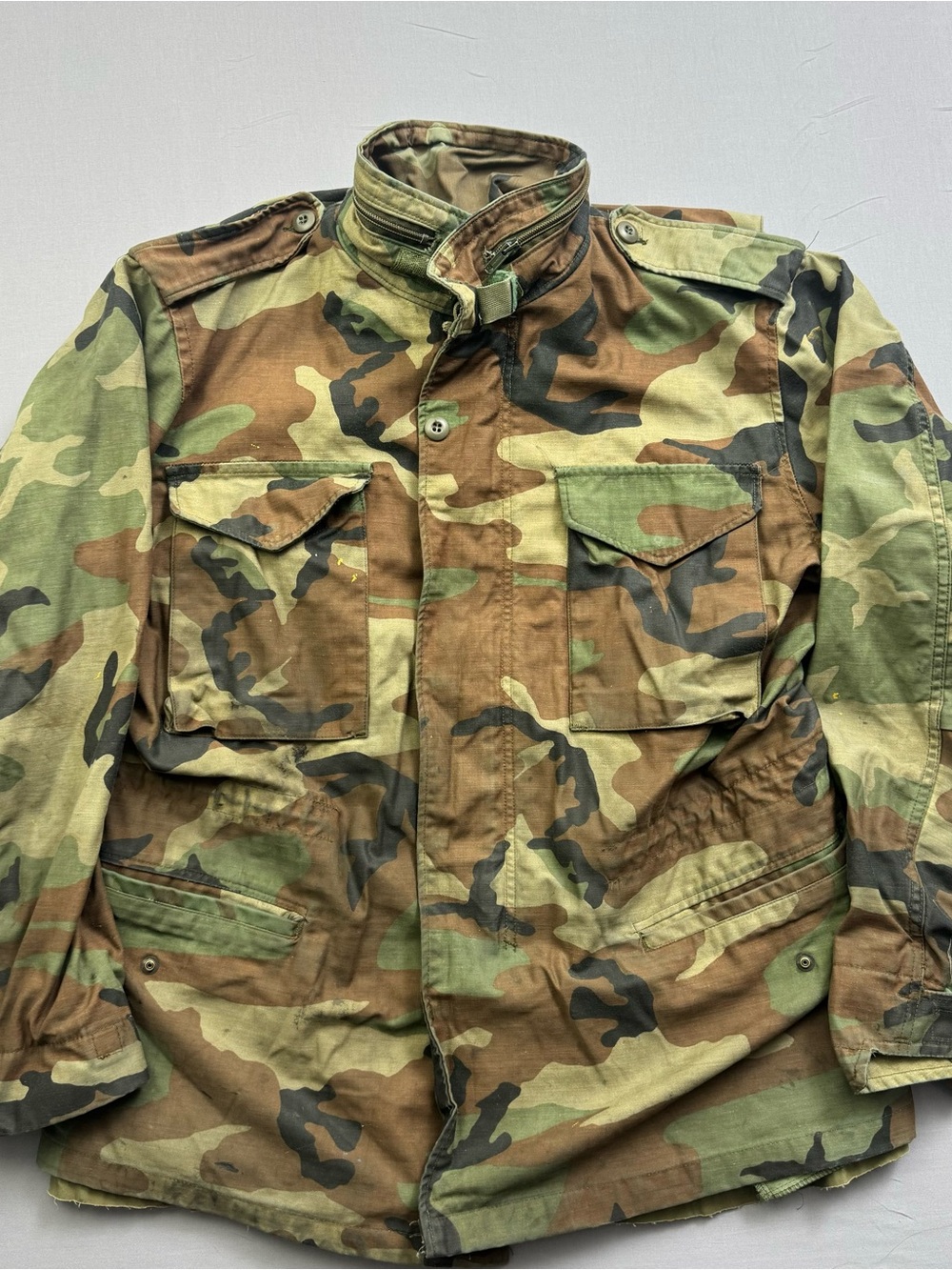 Alpha Industries Woodland Camouflage Field Coat Medium Regular NATO Vintage
